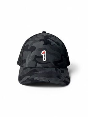 American Needle Men’s OS Black Camo Golf Flag Back Mesh Baseball Cap Hat